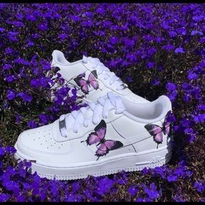 Purple pinkish Nike Air Force 1